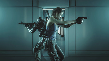 Jill Valentine, Brad Vickers, Carlos Oliveira, Murphy Seeker, Nikolai Zinoviev, Mikhail Victor, Tyrell Patrick Resident Evil 3 Remake HD wallpaper