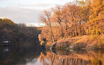 Nature, Water, Trees, Autumn, Basin HD wallpaper