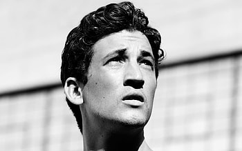 Miles Teller, Monochrome, Face HD wallpaper
