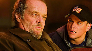 The Departed, Matt Damon, Sinister rewrite, Jack Nicholson's suggestion HD wallpaper