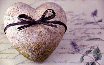 Love, Rock, Stone, Bow, Heart, Message, Epistle HD wallpaper