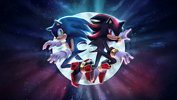 Sonic X Shadow, sonic-the-hedgehog-3, sonic, shadow, artwork, art, digital-art, movies, keanu-reeves, jim-carrey, deviantart HD wallpaper