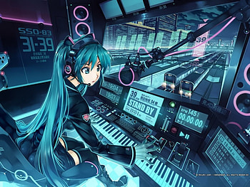 miku, piano, pretty, awesome HD wallpaper