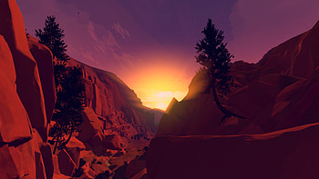 Firewatch Sunset, Firewatch, sunset HD wallpaper