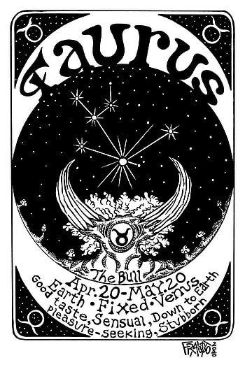 Taurus zodiac drawing, Artistic representation, Fine art, Zodiac sign HD phone wallpaper