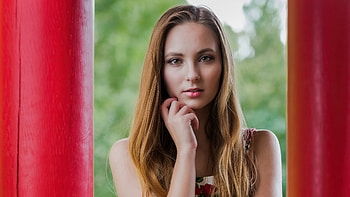 Magdalena Warszawa Model Pose Dress Hands Glance , girls, model HD wallpaper