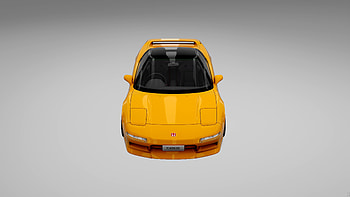 Honda NSX, orange car HD wallpaper