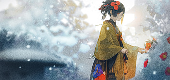 Chiori in Snowfall: Stunning Genshin Impact, Chiori (Genshin Impact), Genshin Impact HD wallpaper
