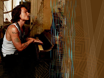 Johnny Depp, sexy, musician, jack sparrow, director HD wallpaper