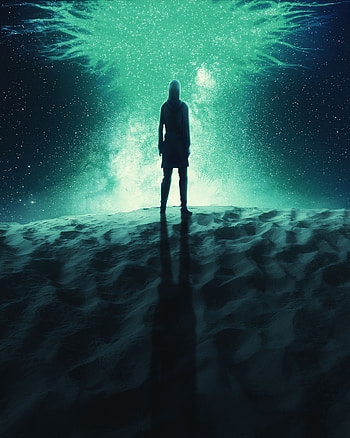 Eren Jaeger, atmosphere, sky, snk, green, anime HD phone wallpaper