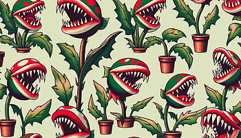 piranha plant HD wallpaper