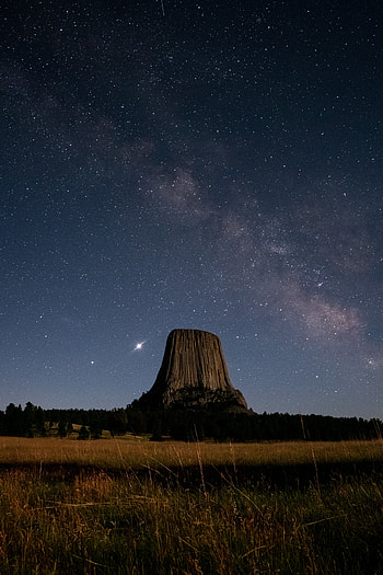 Nature, Stars, Night, Rock, Starry Sky, Field HD phone wallpaper