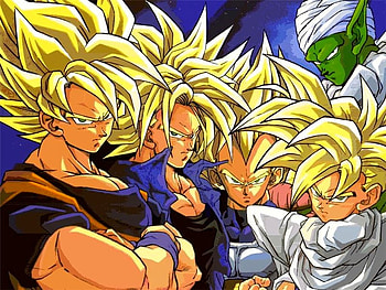 super saiens, 1, 2, 3, 4 HD wallpaper
