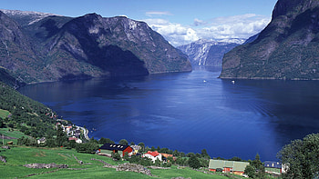 Aurlandsfjord, 1440p resolution, , Norwegian nature HD wallpaper
