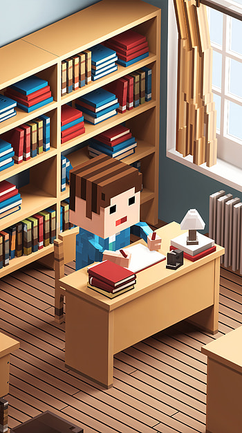 Homework Adventure: Your Inspiring , library, book, desk HD phone wallpaper