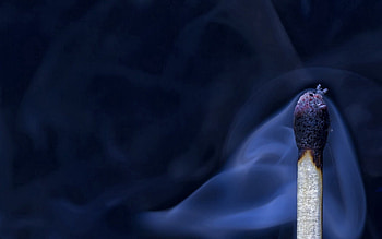 Smoke, Macro, Match HD wallpaper
