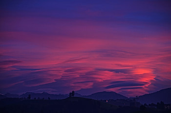 Colorful, skyline, sunset, sky, nature HD wallpaper