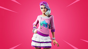 Fortnite Chapter 2, Starlie Outfit, girl, video game, 2019 HD wallpaper