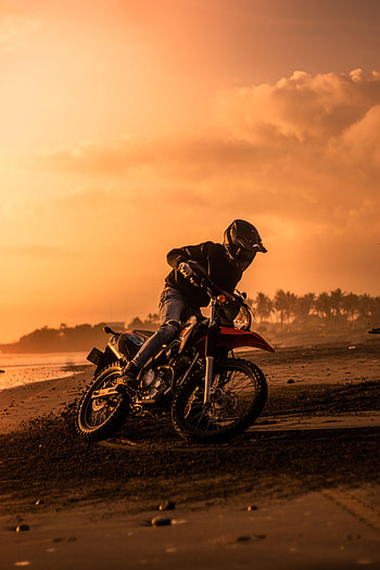 Beach, Motorcycles, Motorcyclist, Motorcycle, Bike, Cross HD phone wallpaper