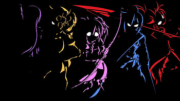 Black Anime Character 10 Background HD wallpaper