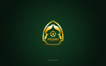 Persikabo 1973, Indonesian football club, yellow logo, green carbon fiber background, Liga 1, football, Bogor, Indonesia, Persikabo 1973 logo HD wallpaper