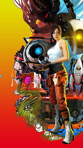 Chell, Portal 2 HD phone wallpaper