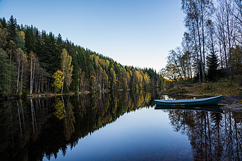 Nature, Water, Rivers, Forest, Boat HD wallpaper
