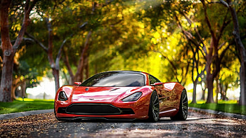 Red sports car, Cool aesthetics, Stylish design, Head-turning appeal HD wallpaper