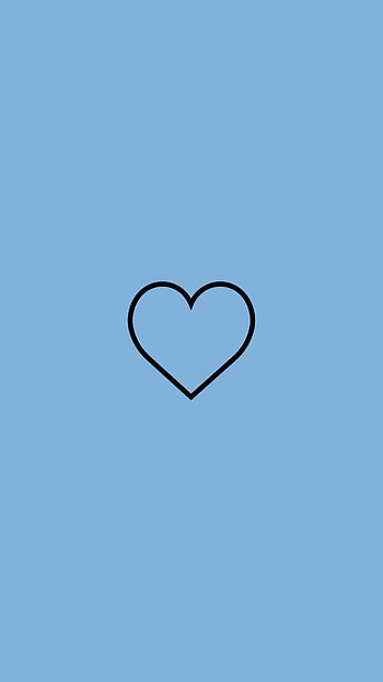 Blue heart, , Wptunnel HD phone wallpaper