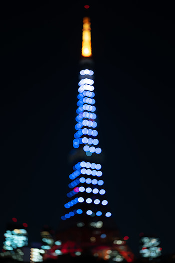 Dark, Glare, Blur, Smooth, Backlight, Illumination, Tower, Bokeh, Boquet HD phone wallpaper