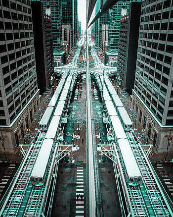 Cities, Trains, City, Building, Railway, Chicago HD phone wallpaper