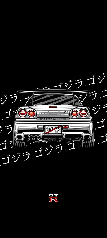 Gojira GT-R, jdm, gtr, automotive HD phone wallpaper