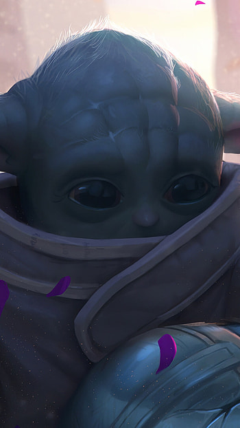 Baby Yoda, War Background HD phone wallpaper