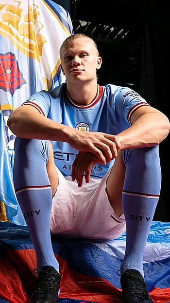 Erling Haaland, knee, joint HD phone wallpaper