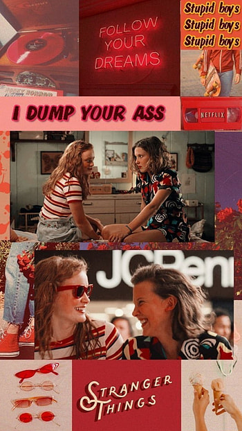 Max And El, Max_Mayfield, Stranger_Things, Besties, Collage, Jane, Eleven HD phone wallpaper
