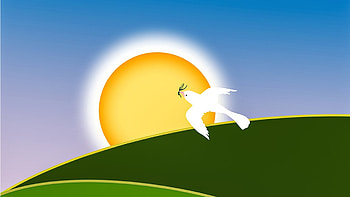 PEACE, Firefox theme, SKY, HILL, BIRD, DOVE, SUN, HOPE HD wallpaper