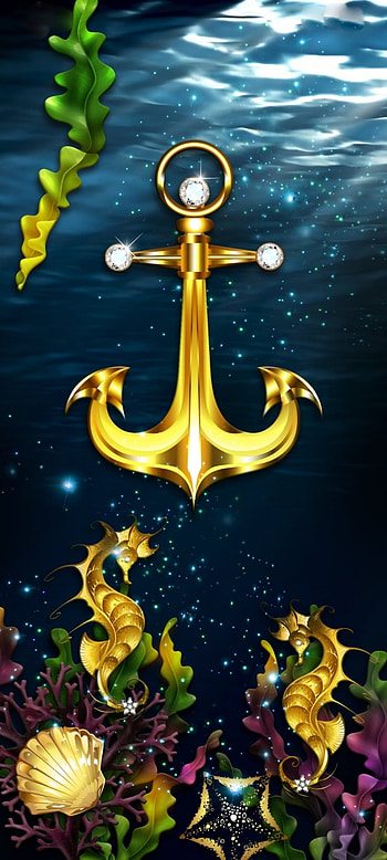 Treasure in the sea, beautiful, symbol, art, premium, luxury, water HD phone wallpaper