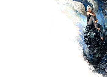 Angel, greeting, blanco, fantasy, art, , card HD wallpaper