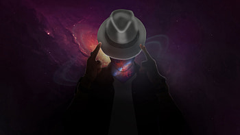 Fantasy, Art, Universe, Human, Person, Hat, Surrealism HD wallpaper