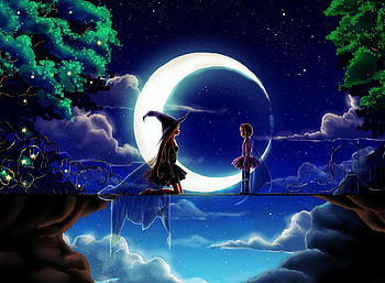 Fairy and witch , Huawei P9 Lite, Magical fantasy HD wallpaper