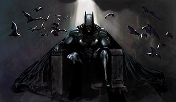 Batman Gothic Contemplation, batman, superheroes, artwork, digital-art, deviantart HD wallpaper