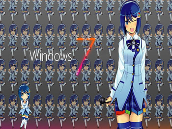 windows 7, anime, women, girl, female HD wallpaper