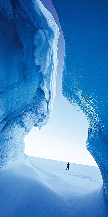 Ice cave mysteries, Subterranean beauty, Frozen labyrinth, Nature's secret HD phone wallpaper