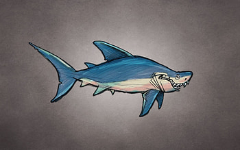 Art, Predator, Fish, Shark HD wallpaper