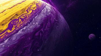 Majestic Purple Gas Giant - Sci-Fi Planet Aesthetics, Sci Fi, gas giant, planet, space, purple HD wallpaper