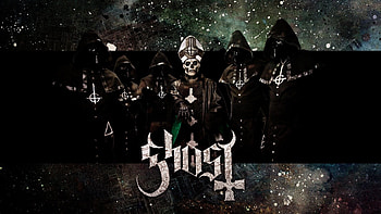 Ghost Band, Eerie atmosphere, Haunting melodies, Dark stage presence HD wallpaper