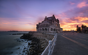 Constanta Casino, Romania HD wallpaper