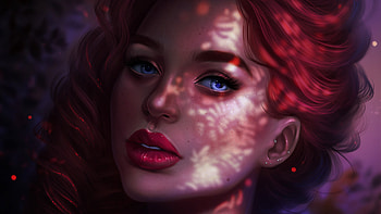Red Head Girl Portrait Face Closeup, fantasy-girls, redhead, portrait, deviantart HD wallpaper