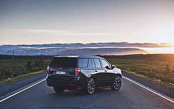 Chevrolet Tahoe RST, back view, 2021 cars, SUVs, CIS-spec, Balck Tahoe, 2021 Chevrolet Tahoe, american cars, Chevrolet HD wallpaper
