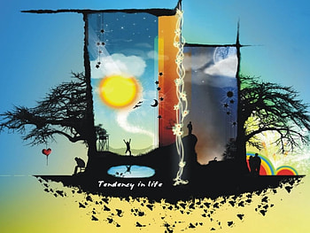 Tendency in life, vector, life HD wallpaper
